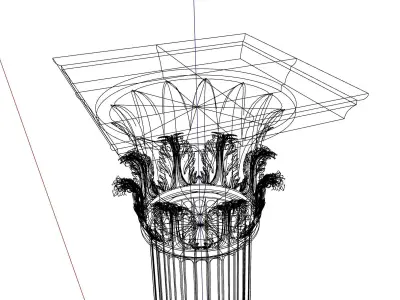 Corinthian Column Tower of the Wind 3D model