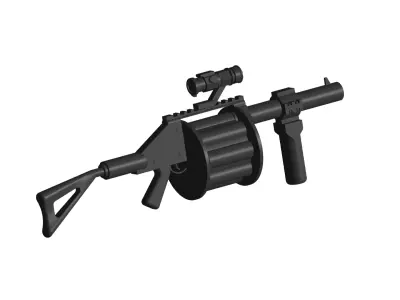 Grenade launcher 3D model get