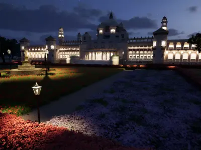 Fully detailed 3d replica of umaid bhawan jodhpur 3D model