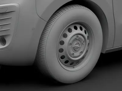 Opel Vivaro Van 2019 wheel 3D model
