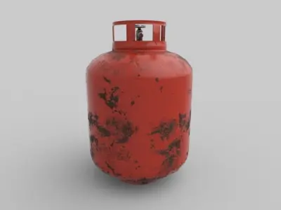 GAS TUBE GAME READY Low-poly 3D model
