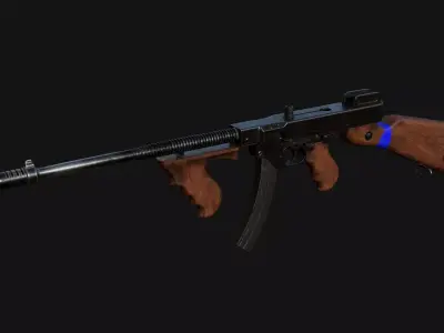Weapon-Gun  Low-poly 3D model