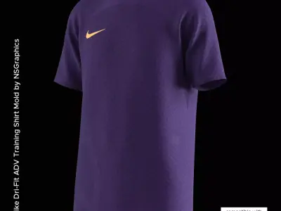 Nike Dri-Fit ADV Training Shirt for CLO3D-Marvelous Designer 3D model