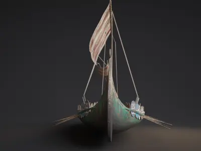 Viking ship 3D model buy