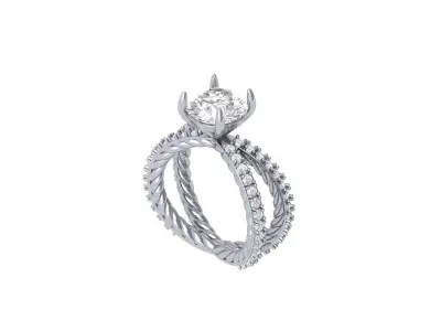 Wedding Ring  3D print model 282