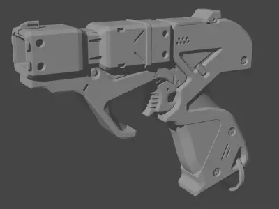 Three shades two pistol 3D model