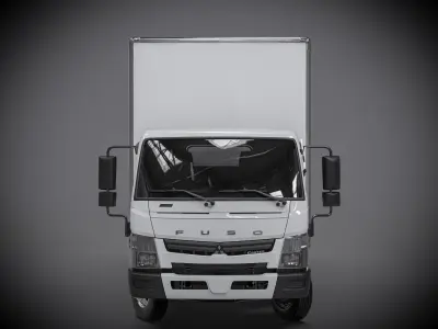 Mitsubishi Fuso Canter 2022 Box Truck 3D model