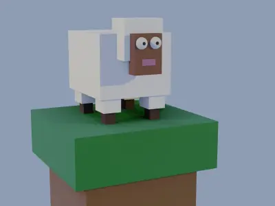 3DSheep sheep Low-poly 3D model