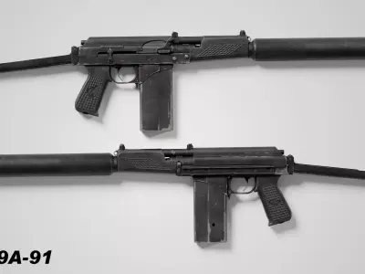 KBP 9A-91 Low-poly 3D model