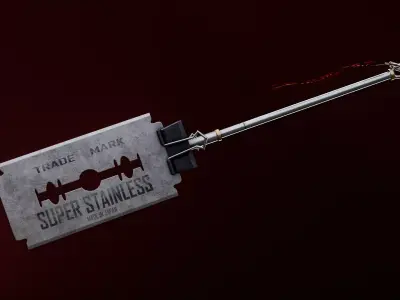 Game Ready Bladesword Low-poly 3D model