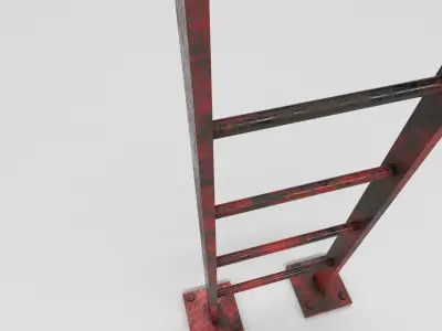 Metal ladder Low-poly 3D model purchase