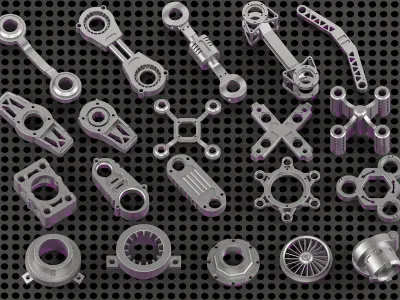 Hard Surface Kitbash 240 Model VOL01P 3D model