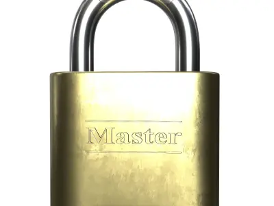 Padlock 3D model from CGTrader