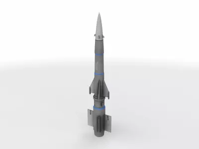 surface to air missile 3D model