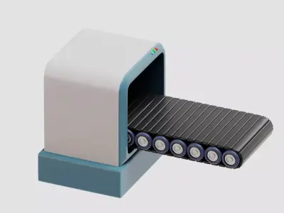 Conveyor Belt Low-poly 3D model purchase