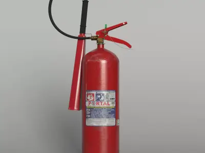 3D Fire Extinguisher  3D model