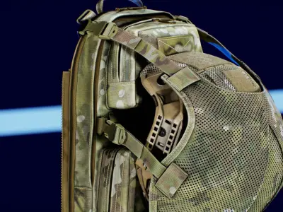 TYR Tactical Tuesday Huron Collapsible Direct Action V3 Low-poly 3D model