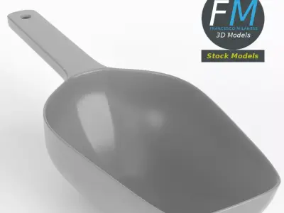 Hand bailer 3D model