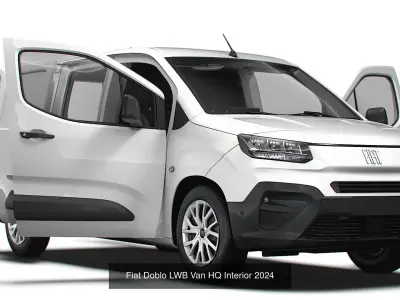 Stellantis Small  Van HQ Interior LWB 2024 3D Model Collection 3D Model Pack