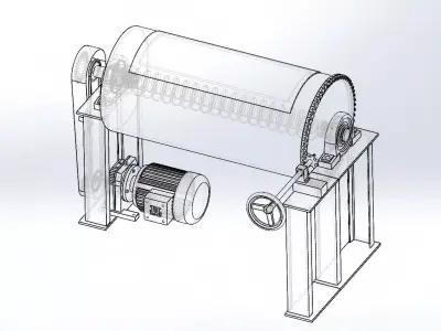 rotary mixer 3D model