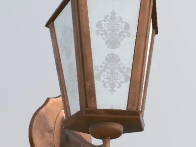 Vintage Lamp PBR model 3D 3D model
