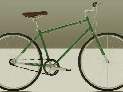 Brilliant Cooper Bicycle with Carbon Belt Drive  3D model
