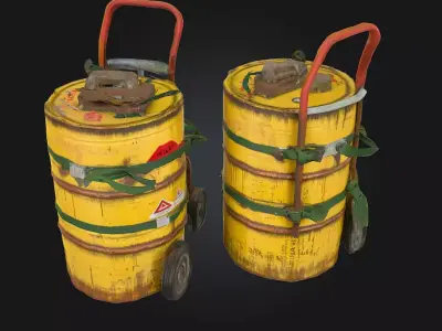 Toxic Transport  Hazardous Cargo on the Move 3D model