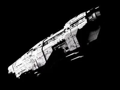 Marathon Class Heavy Cruiser 3D model