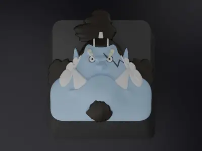 ONE PIECE PART 1 KEYBOARD BUTTONS 3D print model