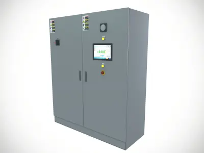 Factory Control Panel Low-poly 3D model