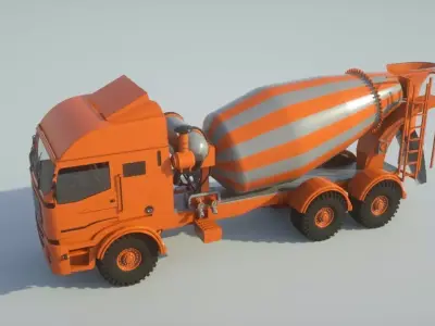 Concrete Mixer Turck model 3D model