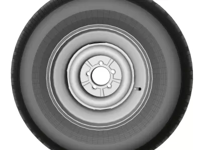 50s wheel 3D model
