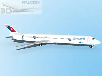 Falcon3D MD-80 Crossair 3D model