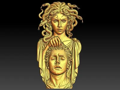 1 Medusa CNC Relief Model 3D print model
