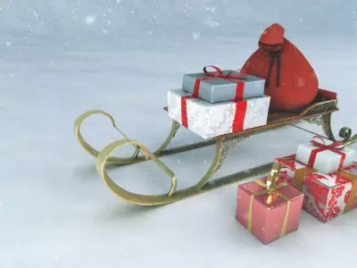 Snow Sled 3D model purchase