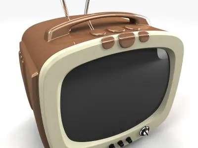 Vintage TV 3D model