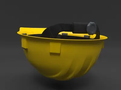 Hard Hat - Construction Safetly Helmet 3D model