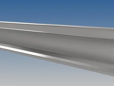 British Standard-EN13674 50E2 rail 3D model