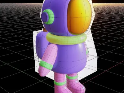 Game-Ready Low Poly Astronaut Low-poly 3D model