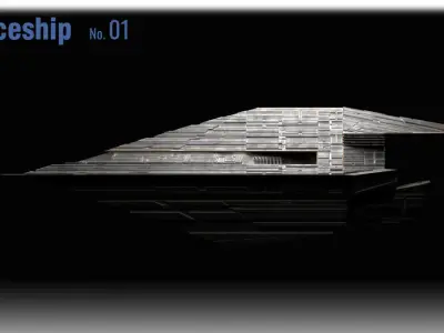 Spaceship 01 3D model