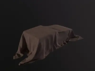 Tarp 3D Model Low-poly 3D model