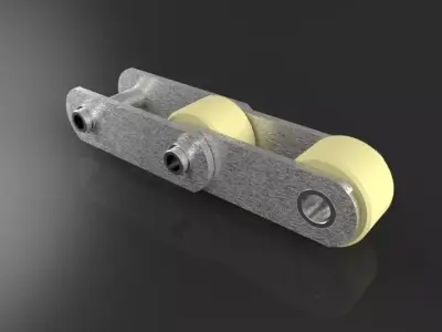 Transport chain pitch 100mm Free 3D model