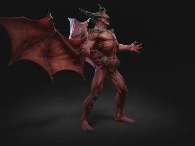 Devil Rigged 3D model