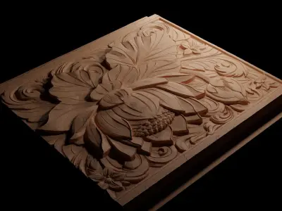 Lotus CNC 3d Print High Relief Sand Casting 3D print model buy