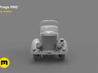 Praga RND 1950 truck 3D print model