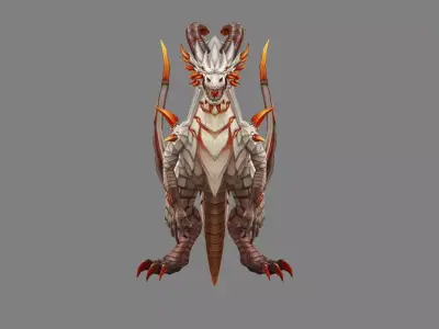 Mount - Dino Type 19 Low-poly 3D model