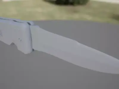 PBR Knife Model Low-poly 3D model