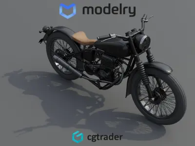 Enduro Motorcycle 3D model purchase