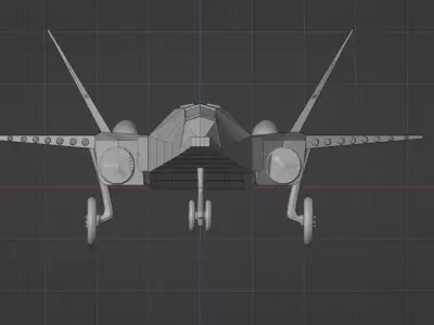 3D Aircraft Model Free low-poly 3D model