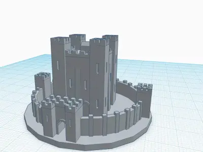 Bebbanburg castle 3D print model